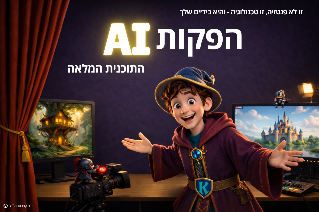 הפקות AI מקצועיות – סרטים, קליפים, מוזיקה, קריינות ועוד